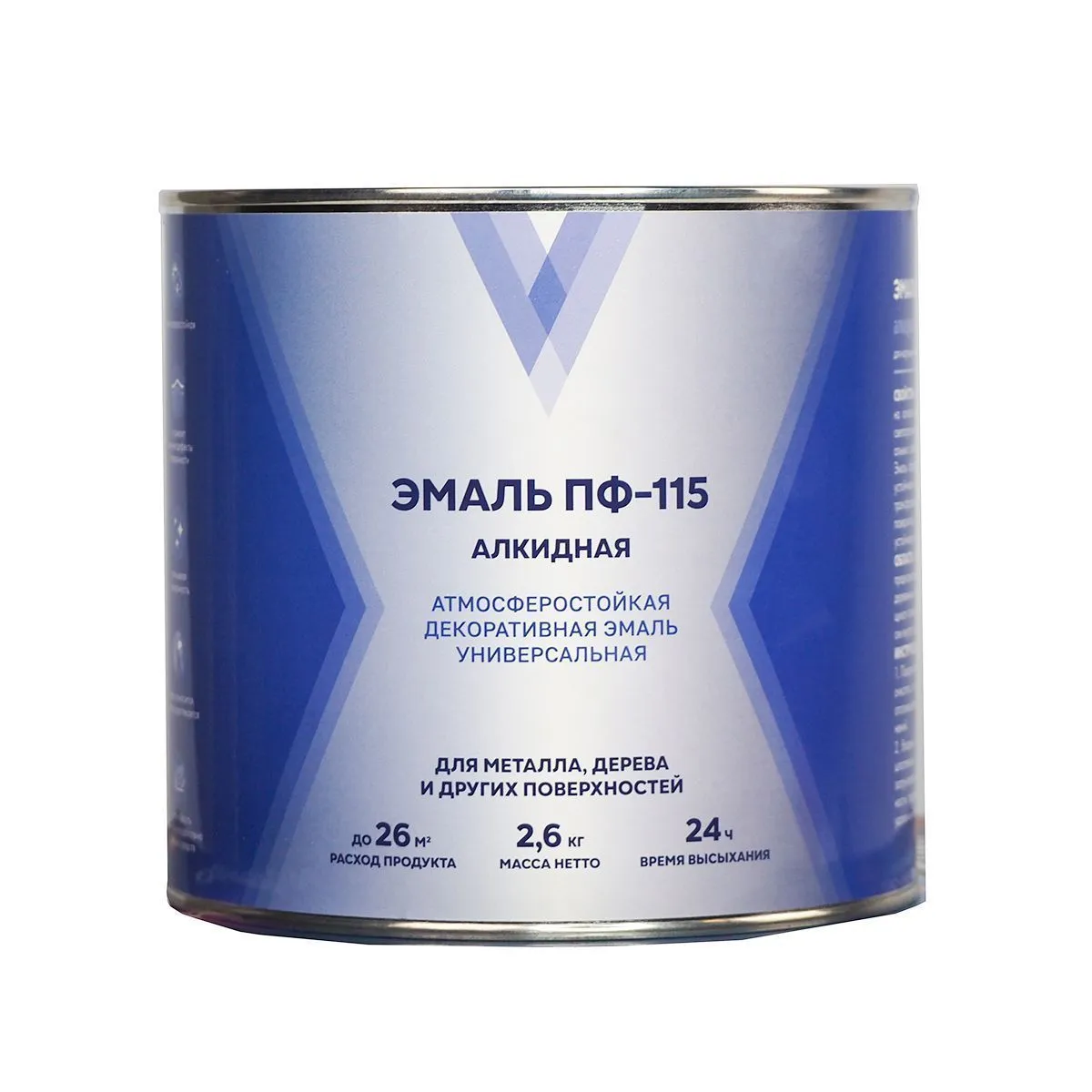 ЭМАЛЬ ПФ-115 "V" ГОЛУБАЯ 2,6 КГ (1/6)