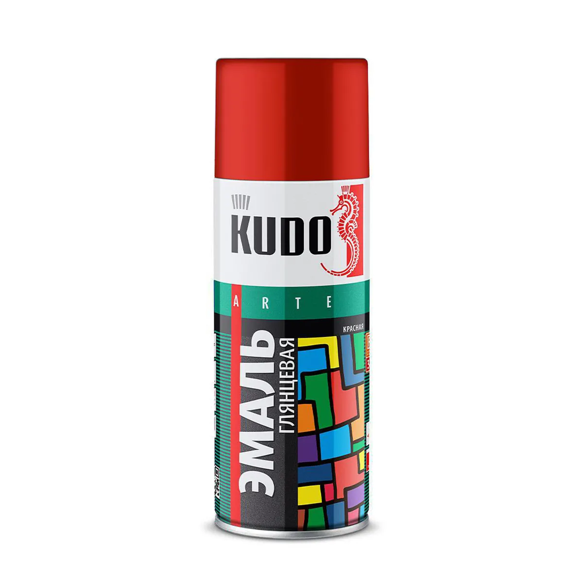 КРАСКА АЭРОЗОЛЬ СЕРО-ГОЛУБАЯ 520 МЛ (1/12) "KUDO" KU-10114