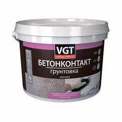 ГРУНТОВКА ВД-АК-0301 БЕТОНКОНТАКТ  3 КГ (1/4) "ВГТ"