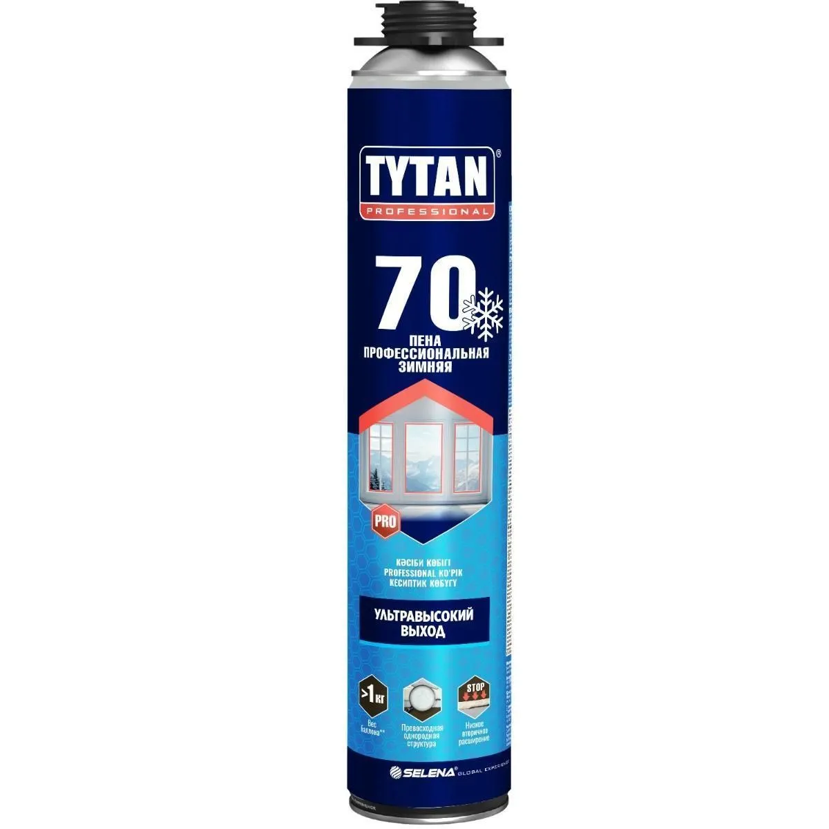 ПЕНА МОНТАЖНАЯ "TYTAN PROFESSIONAL 70" ПРОФИ 870 МЛ ЗИМНЯЯ (12/672)