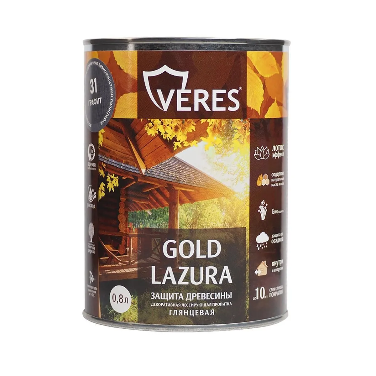 ВЕРЕС GOLD №31 ГРАФИТ  0,8 Л (1/14) "VERES" VG-28