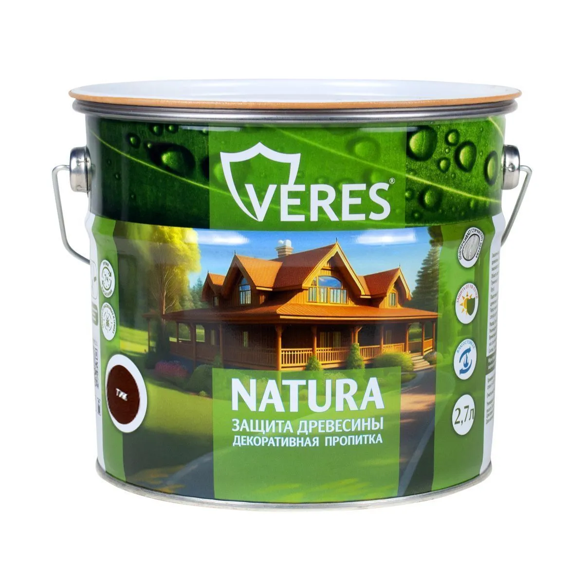 ПРОПИТКА ДЕКОРАТИВНАЯ "NATURA" ТИК 2,7 Л (1/4) "VERES"