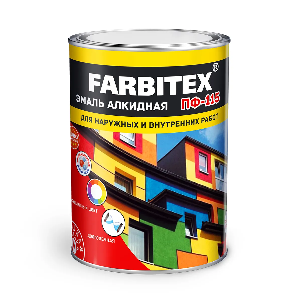 ЭМАЛЬ ПФ-115 ЛАЙМ 1,8 КГ (1/6) "FARBITEX"