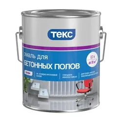 ЭМАЛЬ "ПРОФИ" ДЛЯ ПОЛА АЛКИДНО-УРЕТАН. СЕРАЯ 2,7 Л (1/6) ТЕКС