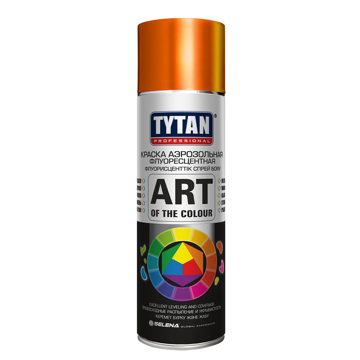 КРАСКА АЭРОЗОЛЬ ФЛУОРЕСЦЕНТ. "TYTAN PROFESSIONAL" ART ОРАНЖЕВАЯ 400 МЛ (12)