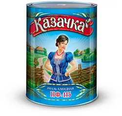 ЭМАЛЬ ПФ-115  "КАЗАЧКА" ЗЕЛЕНАЯ  1,9 КГ (6)