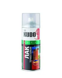 ЛАК АЭРОЗОЛЬ ТЕРМОСТОЙКИЙ 520 МЛ (1/6) "KUDO" KU-9006