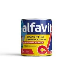ЭМАЛЬ "ALFAVIT" ПФ-115 ЗЕЛЕНАЯ 2,7 КГ (1/6) СЕРИЯ АЛЬФА