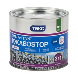 ГРУНТ- ЭМАЛЬ ПО РЖАВЧИНЕ "РЖАВОSTOP"  СИНЯЯ  2 КГ (1/6) ТЕКС