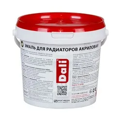ЭМАЛЬ АКРИЛОВАЯ  ДЛЯ РАДИАТОРОВ "DALI" 1 КГ (1/6) "РОГНЕДА"