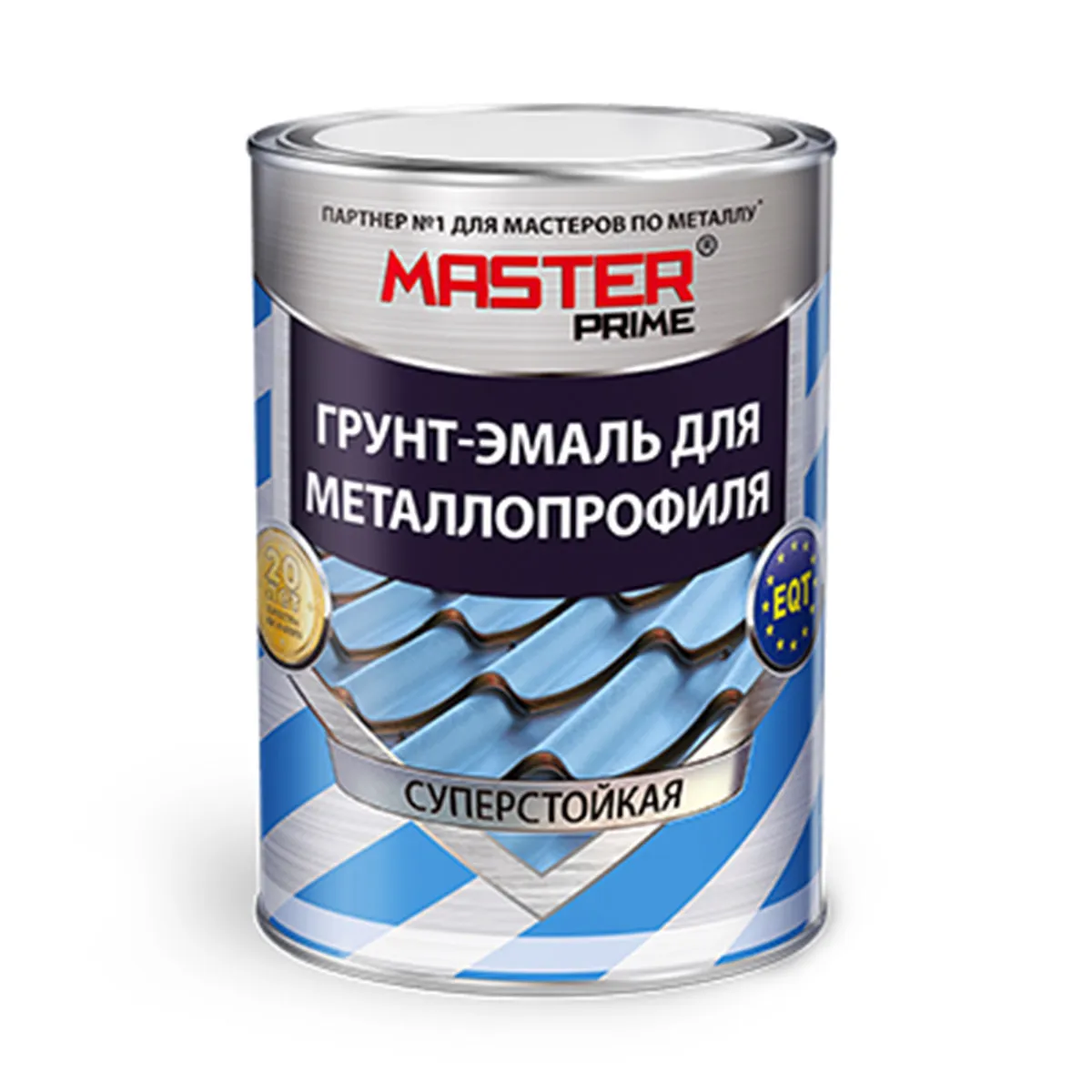 ГРУНТ-ЭМАЛЬ ДЛЯ МЕТАЛЛОПРОФИЛЯ RAL 7024 ГРАФИТОВЫЙ СЕРЫЙ 0,9 КГ (1/14) "MASTER PRIME"