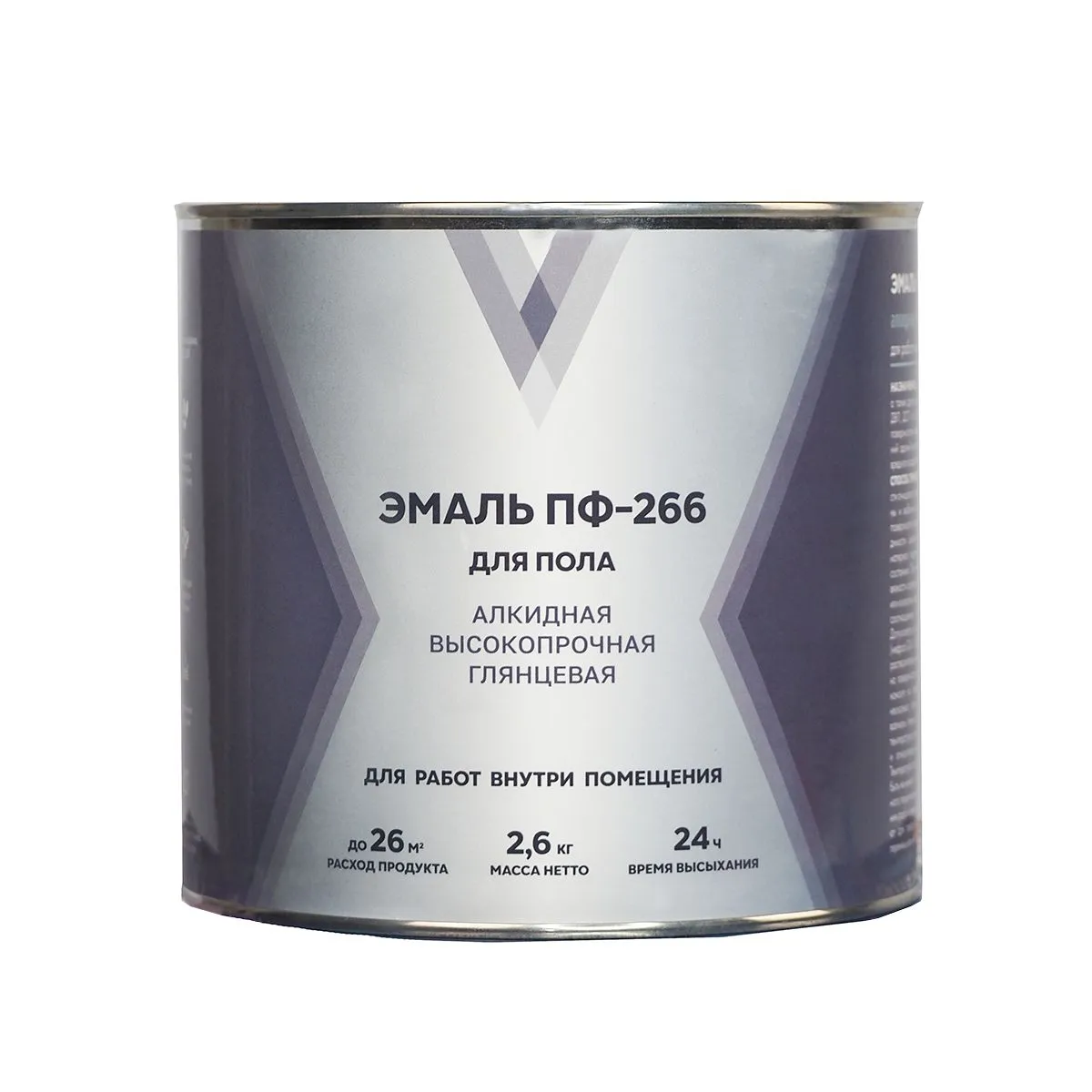 ЭМАЛЬ ПФ-266 "V" ЖЕЛТО-КОРИЧНЕВАЯ 2,6 КГ (1/6)