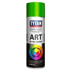 КРАСКА АЭРОЗОЛЬ "TYTAN PROFESSIONAL" ART СВЕТЛО-ЗЕЛЕНАЯ 400 МЛ (12)  RAL 6018