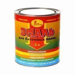 ЭМАЛЬ ДЛЯ БЕТОННЫХ ПОЛОВ СЕРАЯ  3 Л (1/6) НОВБЫТХИМ