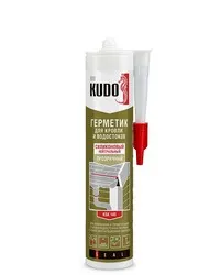 ГЕРМЕТИК СИЛИКОН. ДЛЯ КРОВЛИ 280 МЛ ПРОЗРАЧНЫЙ (1/12) "KUDO" KSK-140