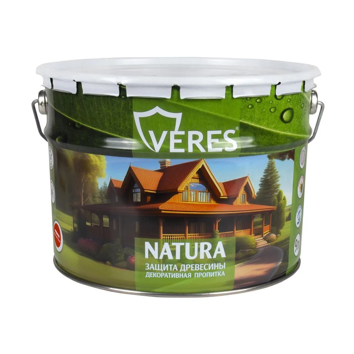 ПРОПИТКА ДЕКОРАТИВНАЯ "NATURA" РЯБИНА 9 Л (1) "VERES"