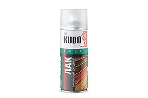 ЛАК АЭРОЗОЛЬ АКРИЛОВЫЙ ДЛЯ ДЕРЕВА ПАЛИСАНДР 520 МЛ (1/6) "KUDO" KU-9045