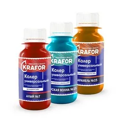 КОЛЕР УНИВЕРСАЛЬНЫЙ № 7 АЛЫЙ 450 МЛ (4/24) "KRAFOR"