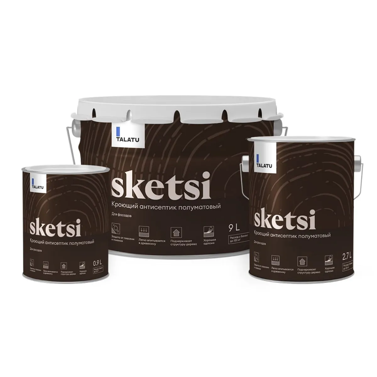 АНТИСЕПТИК КРОЮЩИЙ "SKETSI" БАЗА С 9 Л (1) "TALATU"