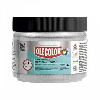 ЭМАЛЬ АКРИЛОВАЯ ПЕРЛАМУТРОВАЯ ЗОЛОТО 0,1 КГ (1/24) "OLECOLOR"
