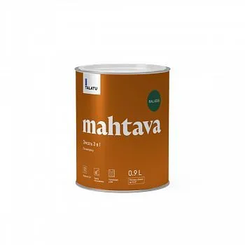 ГРУНТ-ЭМАЛЬ ПО РЖАВЧИНЕ 3 В 1 "MAHTAVA" ГЛЯНЦЕВАЯ 0,9 Л ЗЕЛЕНАЯ RAL 6005 (1/6) "TALATU"