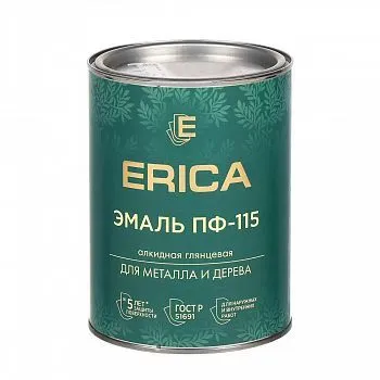 ЭМАЛЬ ПФ-115 "ERICA" КОРИЧНЕВАЯ 1,8 КГ (6)