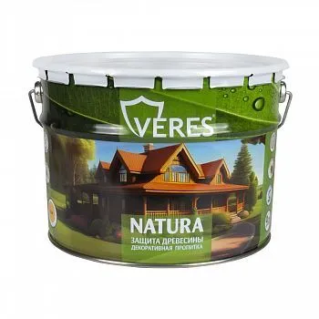 ПРОПИТКА ДЕКОРАТИВНАЯ "NATURA" СОСНА 9 Л (1) "VERES"