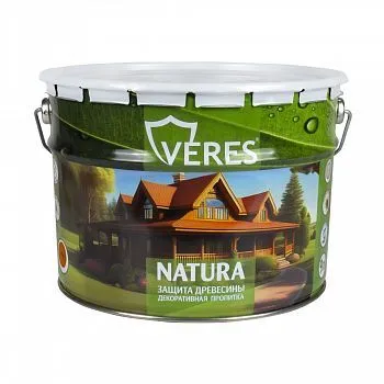 ПРОПИТКА ДЕКОРАТИВНАЯ "NATURA" ДУБ 9 Л (1) "VERES"