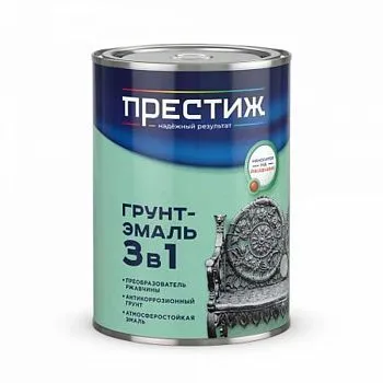 ГРУНТ- ЭМАЛЬ ПО РЖАВЧИНЕ ВИШНЕВАЯ  0,9 КГ (14) "ПРЕСТИЖ"