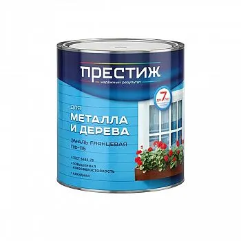 ЭМАЛЬ ПФ-115 КОРИЧНЕВАЯ 2,8 КГ (6) "ПРЕСТИЖ"