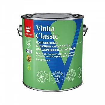 АНТИСЕПТИК "VINHA CLASSIC" БАЗА С  2,7 Л ФАСАДНЫЙ КРОЮЩИЙ (1/6) "ТИККУРИЛА"