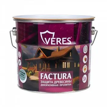 ПРОПИТКА ДЕКОРАТИВНАЯ "FACTURA" УТРЕННИЙ ТУМАН 3 Л (1/4) "VERES"