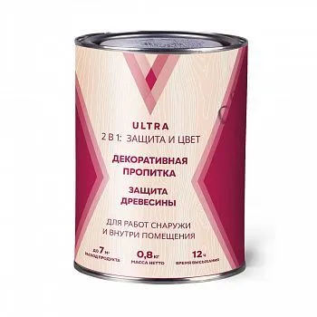 ПРОПИТКА ДЕКОРАТИВНАЯ "ULTRA" ТИК  0,8 Л (1/14) "V"