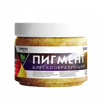 ПИГМЕНТ БЛЕСКООБРАЗУЮЩИЙ ДЛЯ ЛЕССИРУЮЩИХ СОСТАВОВ ЗОЛОТО 0,05 КГ (12) "FARBITEX PROFI"
