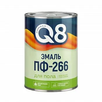 ЭМАЛЬ ПФ-266 "FORMULA Q8" ЖЕЛТО-КОРИЧНЕВАЯ  0,8 КГ (1/14)