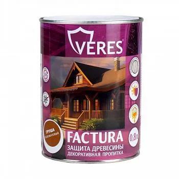 ПРОПИТКА ДЕКОРАТИВНАЯ "FACTURA" ГРУША 0,8 Л (1/8) "VERES"