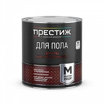 ЭМАЛЬ ДЛЯ ПОЛА АКРИЛ. БЫСТРОСОХН. ЖЕЛТО-КОРИЧНЕВАЯ 2,8 КГ (1/6) "ПРЕСТИЖ"