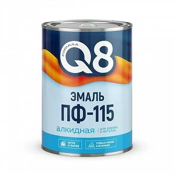 ЭМАЛЬ ПФ-115 "FORMULA Q8" СЕРАЯ  0,8 КГ (1/14)