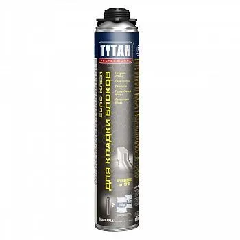 КЛЕЙ ДЛЯ КЛАДКИ БЛОКОВ ПРОФИ "EURO" 870 МЛ (12) "TYTAN PROFESSIONAL" ТУРЦИЯ