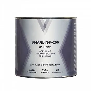 ЭМАЛЬ ПФ-266 "V" СВЕТЛЫЙ ОРЕХ 2,6 КГ (1/6)