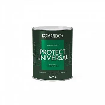 ЭМАЛЬ "PROTECT UNIVERSAL" УНИВЕРСАЛЬНАЯ БАЗА C 0,9 Л (1/6) "KOMANDOR"